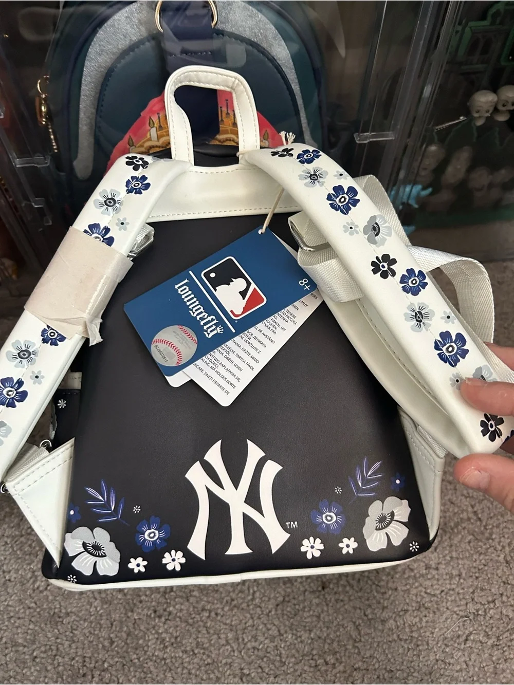 Loungefly New York Yankees Floral Embroidered Mini Backpack